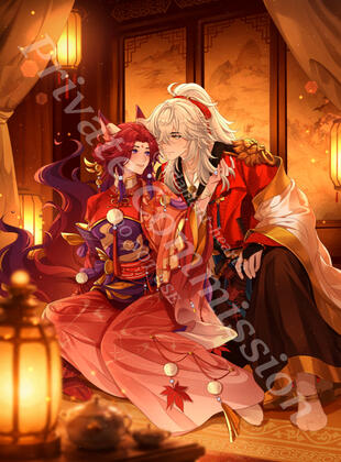 Rendered, Full-body, 2 Characters