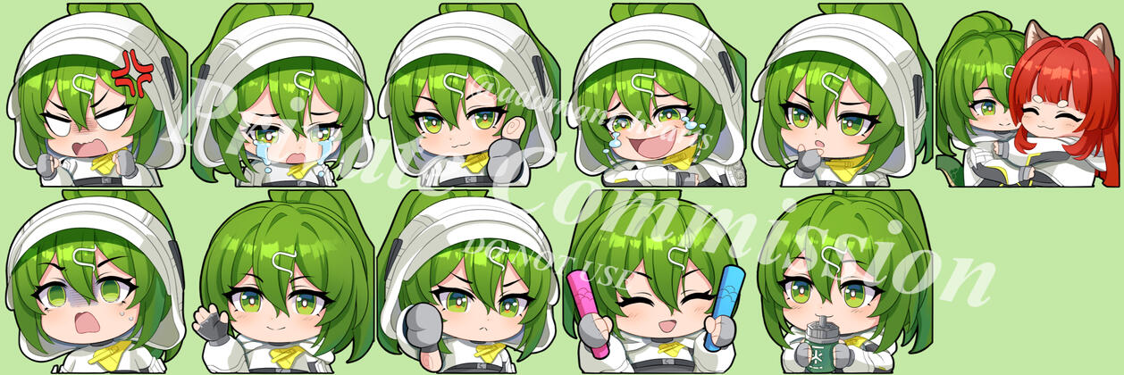 Flourite Emotes x11